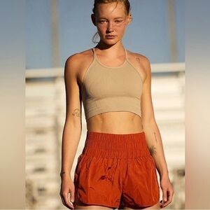 NWOT Free People Movement The Way Home Short In Red Earth